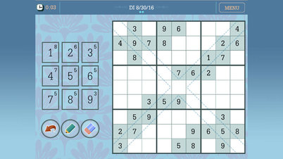 Daily Diagonal Sudoku - Screenshot